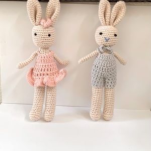 Baby/ Toddler Handmade Bunny Crochet Doll, they are adorable!